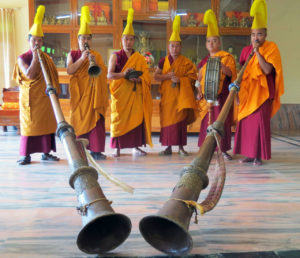 Tibetan monks with horns Florida CraftArt st petersburg