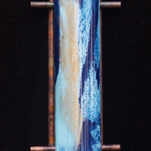 Terry Andrews Zen Light sculpture in blue