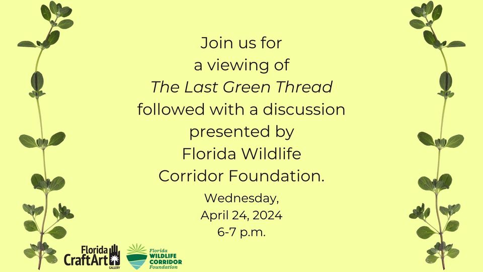 Film and Discussion by Florida Wildlife Corridor Foundation