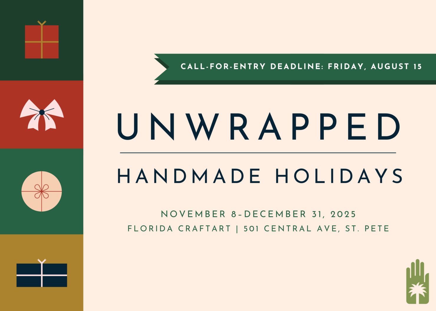 Unwrapped Handmade Holidays 2025 at Florida CraftArt